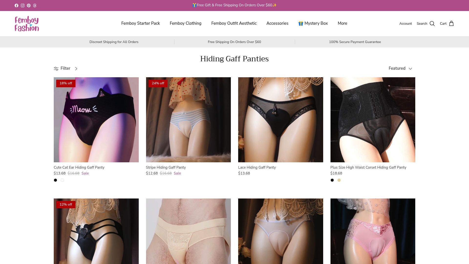 7 Best Camel Toe Sheer Panties Styles to Try in 2025 - Femboy Fashion Hiding Gaff Panties