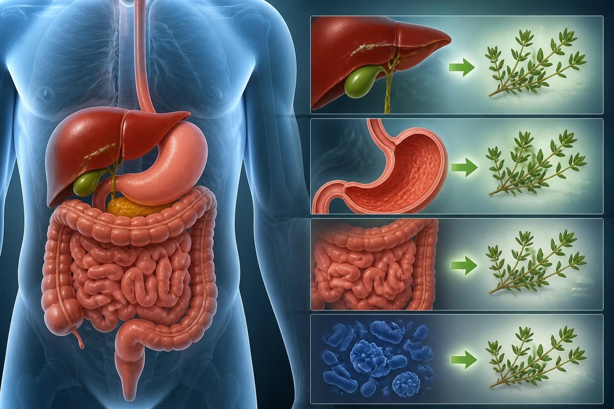 Bienfaits digestifs du thym