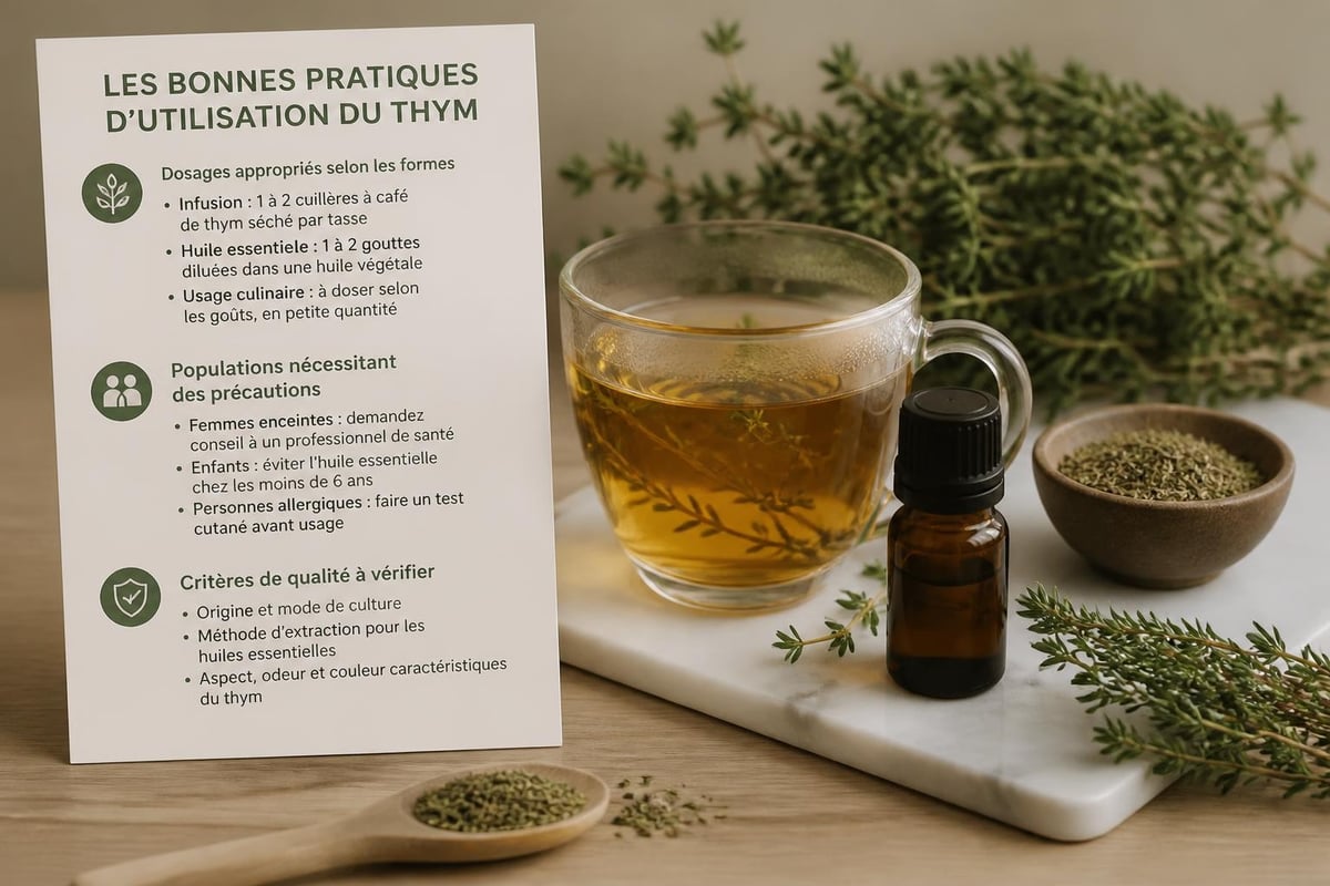 Précautions d'usage du thym