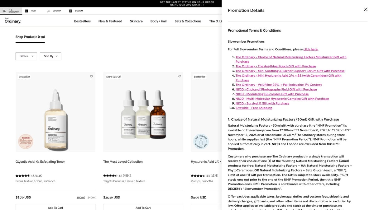 Top 8 Best Selling Skin Products to Try in 2026 - The Ordinary Niacinamide 10% + Zinc 1% Serum