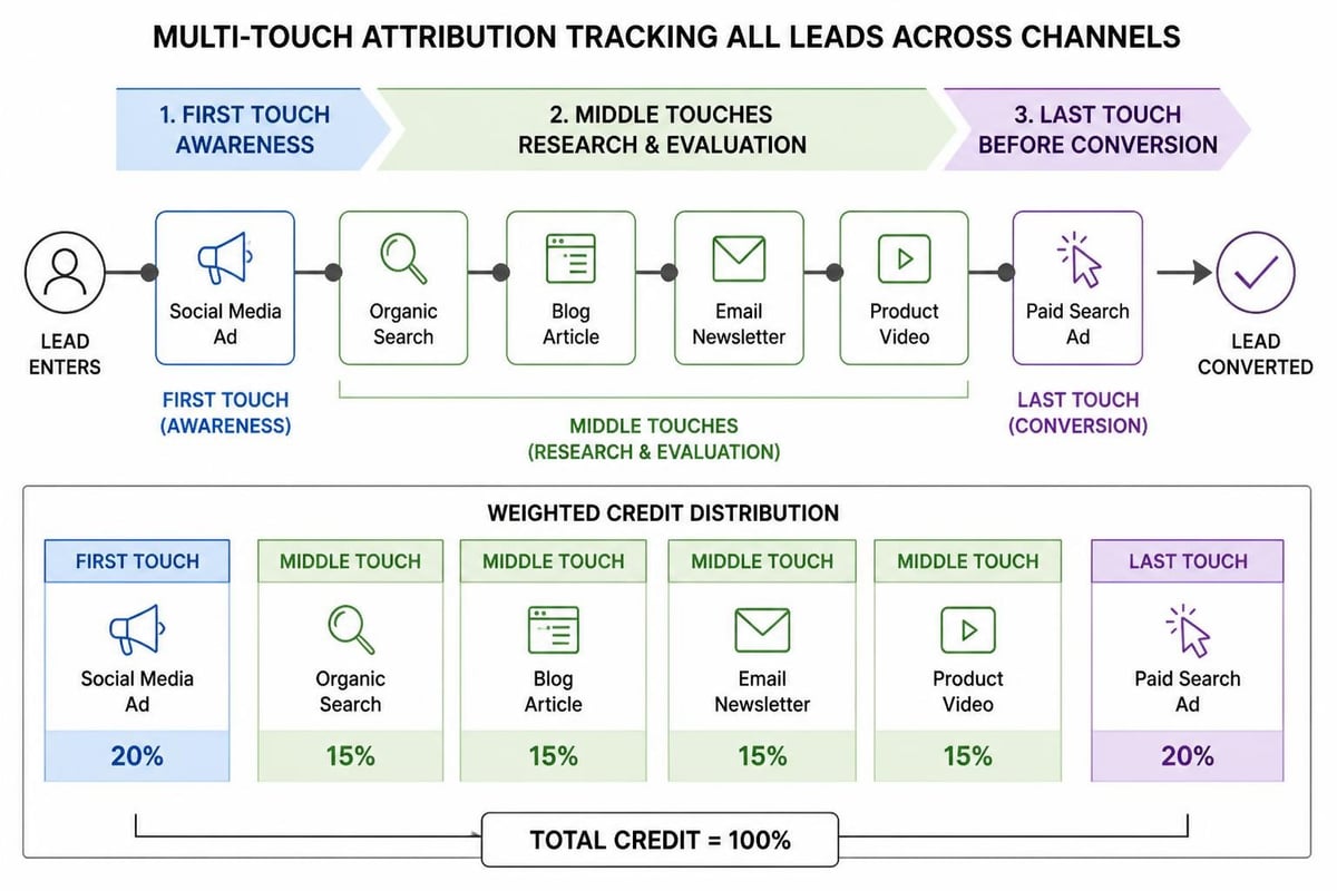 Lead attribution model
