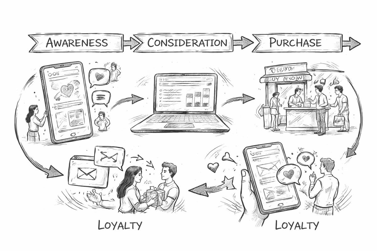 Customer journey touchpoints