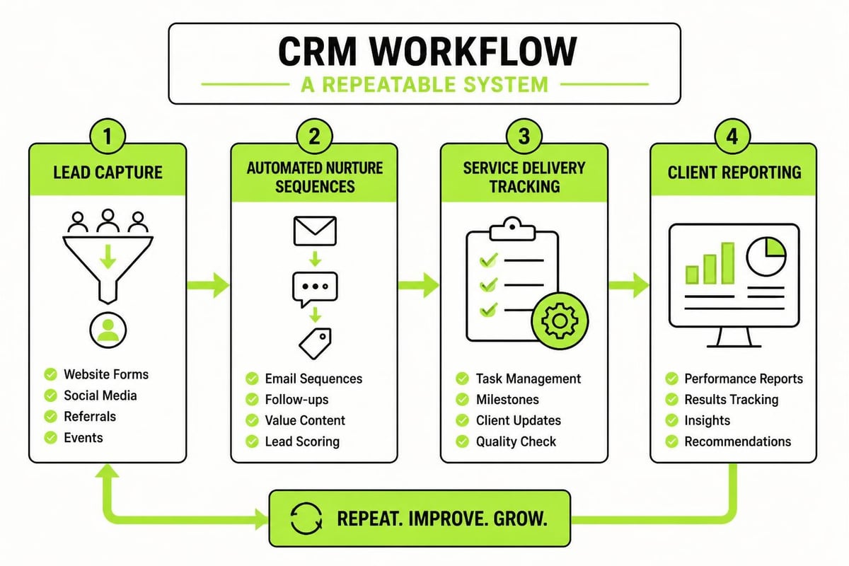 Marketing agency systems infrastructure
