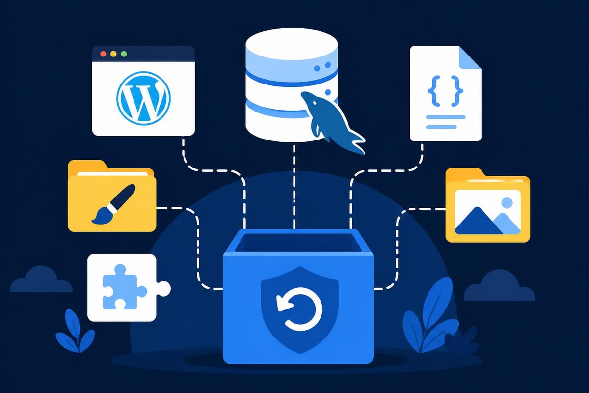 WordPress backup components