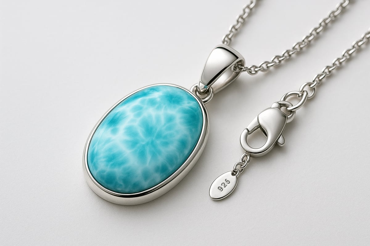 How to Spot a High-Quality Sterling Silver Larimar Necklace