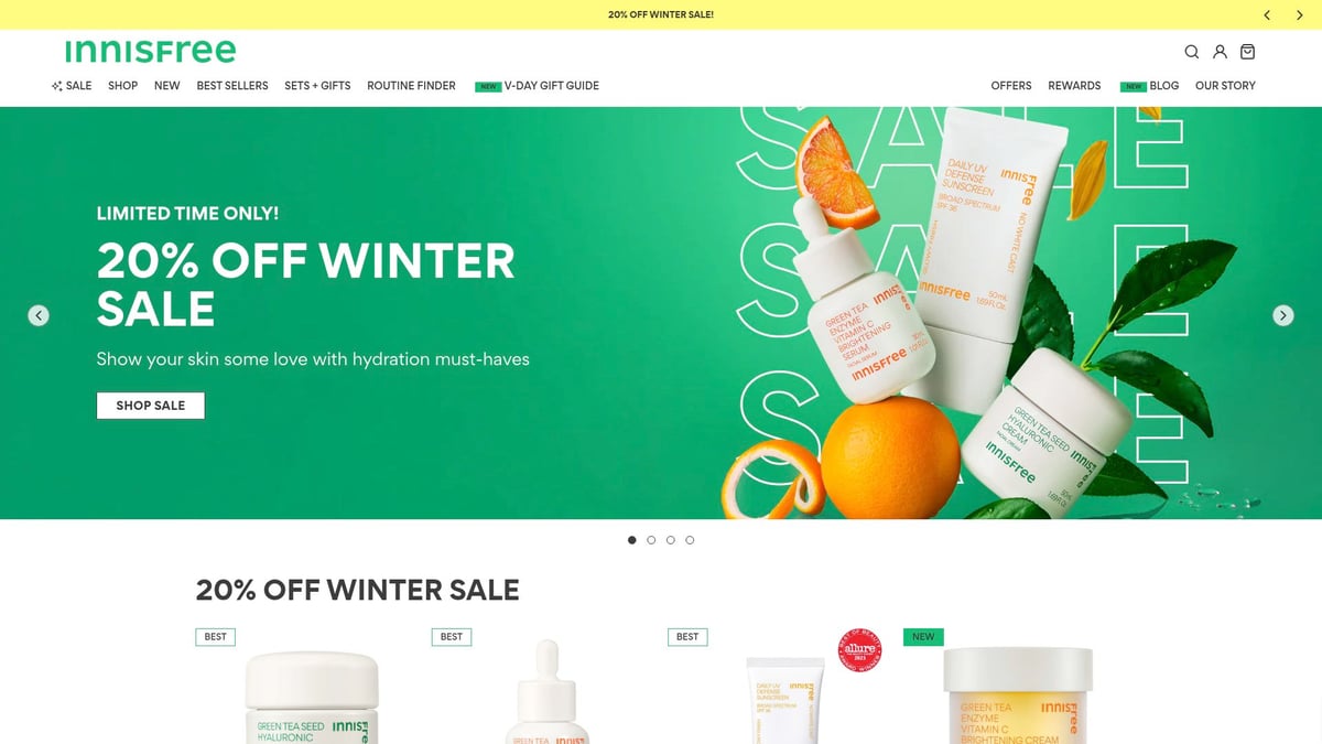 8 Top Korean Skin Care Products to Try in 2026 - Innisfree Green Tea Seed Hyaluronic Serum