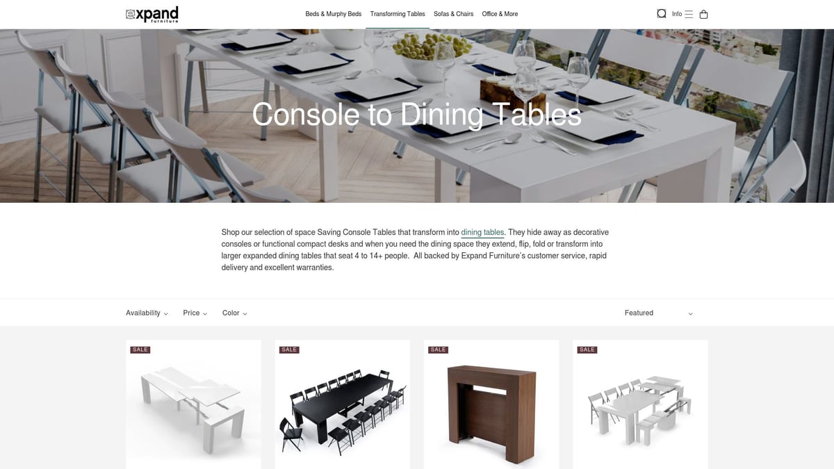 7 Stylish Dining Table With Coffee Table Ideas for 2026 Homes - Console to Dining Table – Expand Furniture