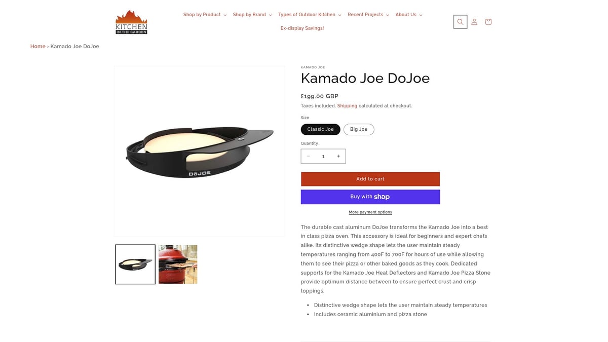 8 Must-Have Outdoor Kitchen Accessories for 2026 - 2. Kamado Joe DoJoe