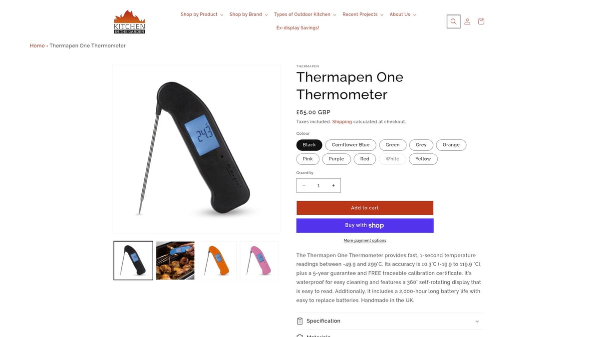 8 Must-Have Outdoor Kitchen Accessories for 2026 - 5. Thermapen One Thermometer