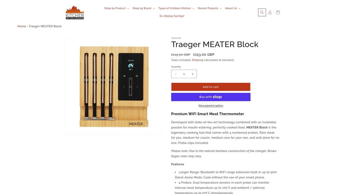 8 Must-Have Outdoor Kitchen Accessories for 2026 - 7. Traeger MEATER Block