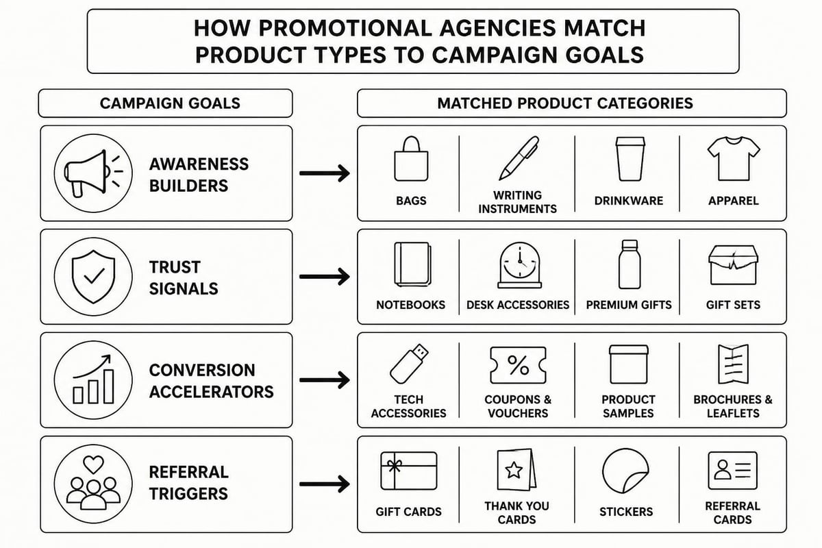 Strategic promotional product selection process