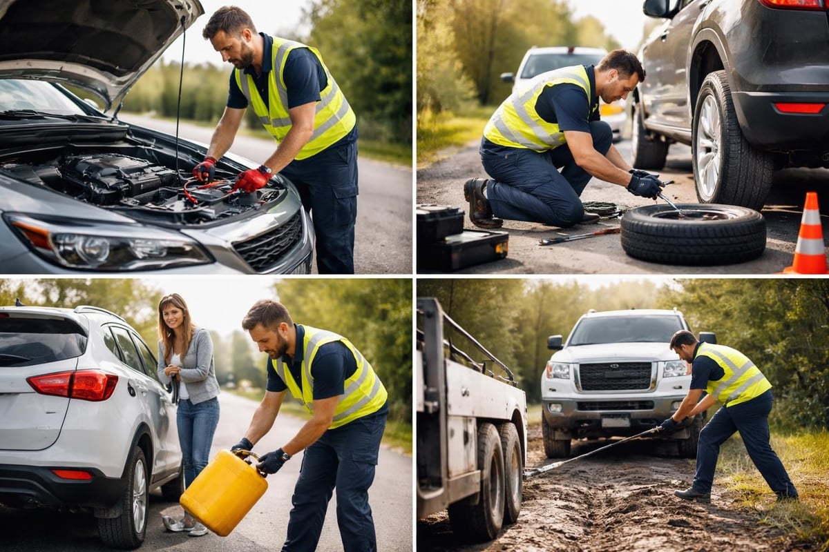 Types of roadside assistance services