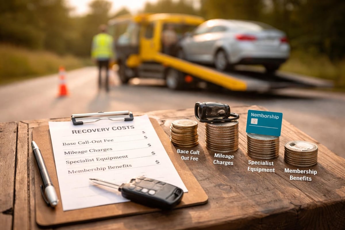 Recovery service pricing breakdown