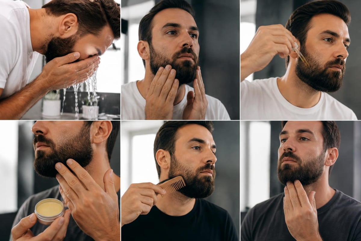 Comprehensive beard care routine