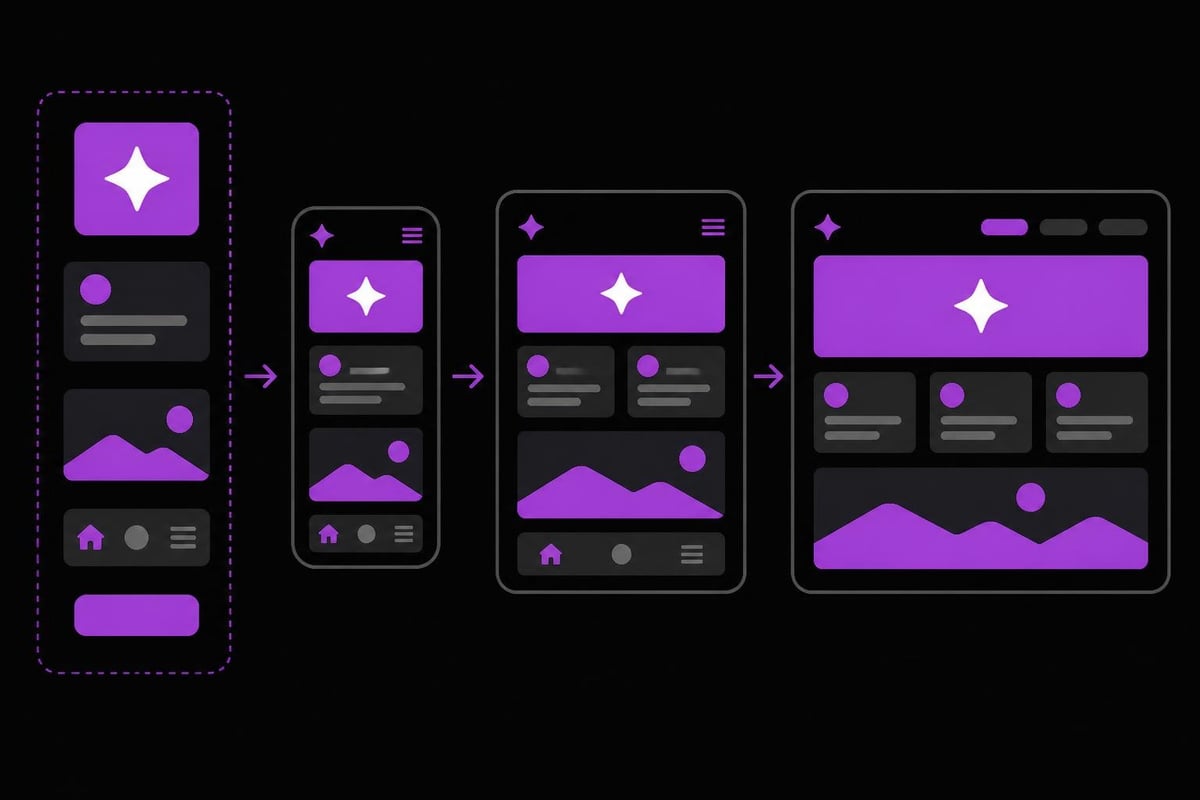 Responsive component system across devices