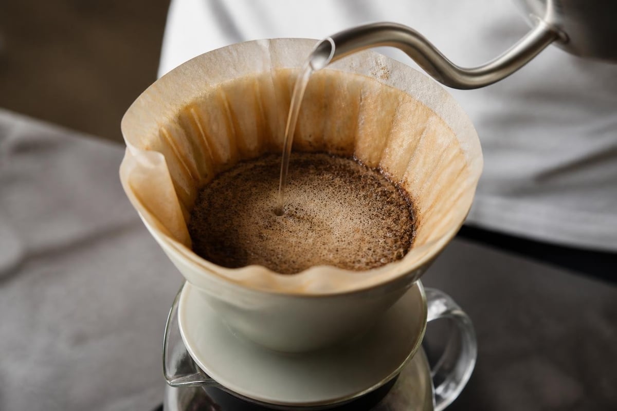 Pour over extraction process
