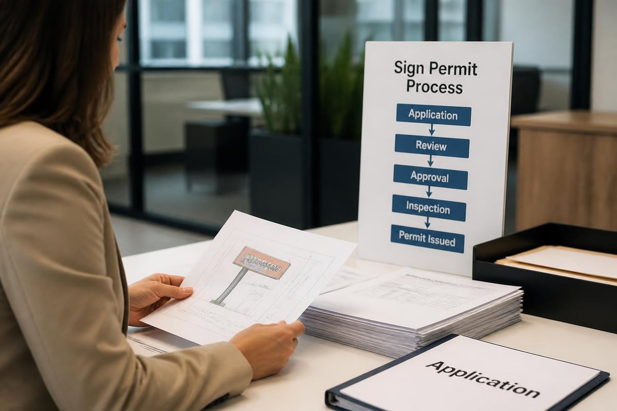 Signage permit process
