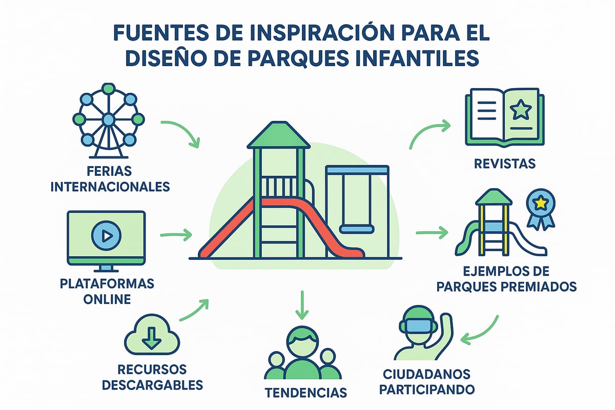 Inspiración y Recursos para el Diseño de Parques Infantiles
