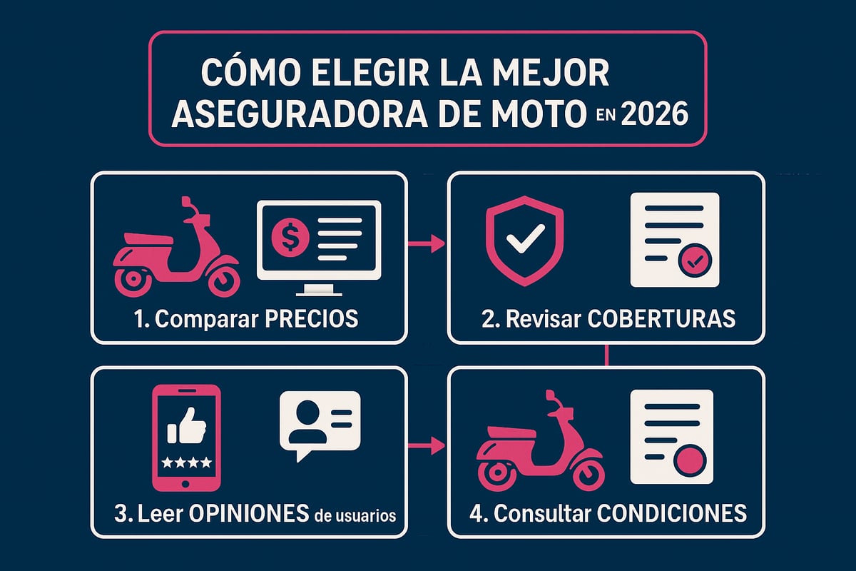 7 Estrategias Esenciales de Aseguradoras Moto en 2026 3 Recomendaciones para elegir la mejor aseguradora de moto