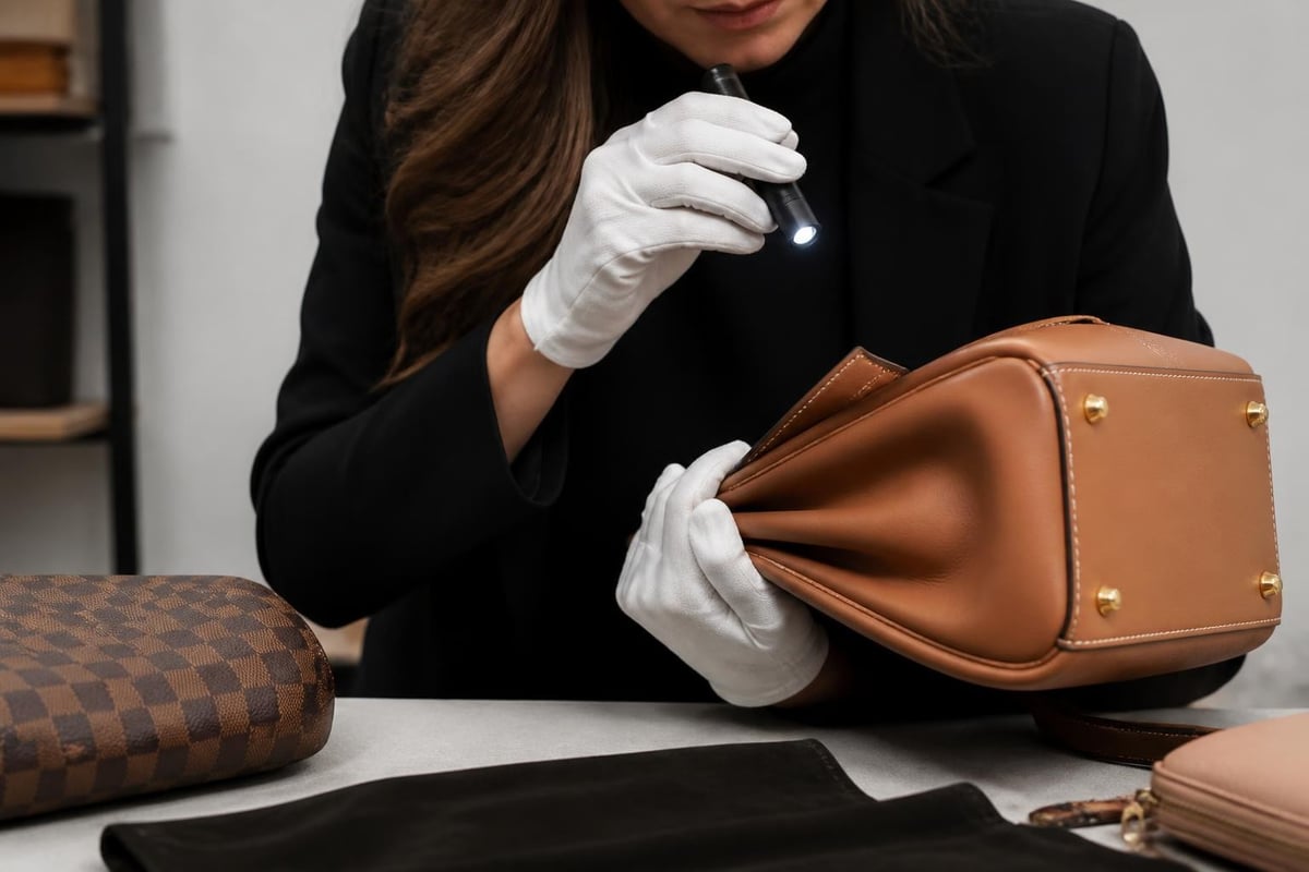 Pre owned luxury bag authentication process