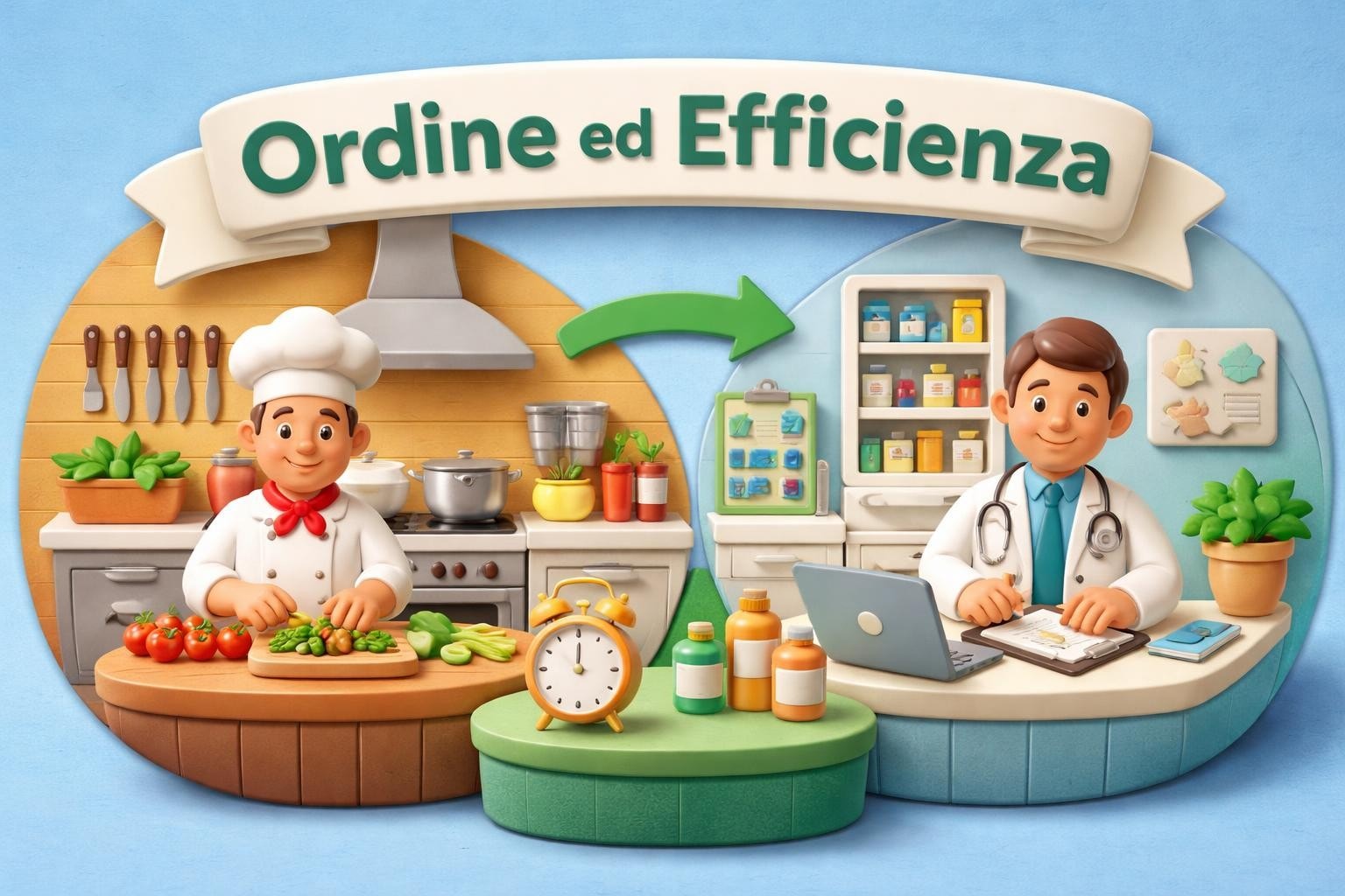 Cucina Italiana: Organizzazione e Metodo in Studio