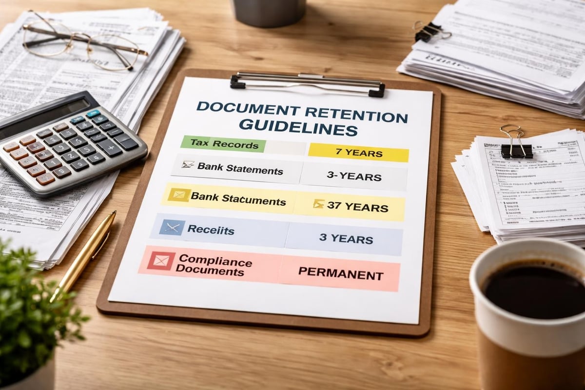 Document retention timeline