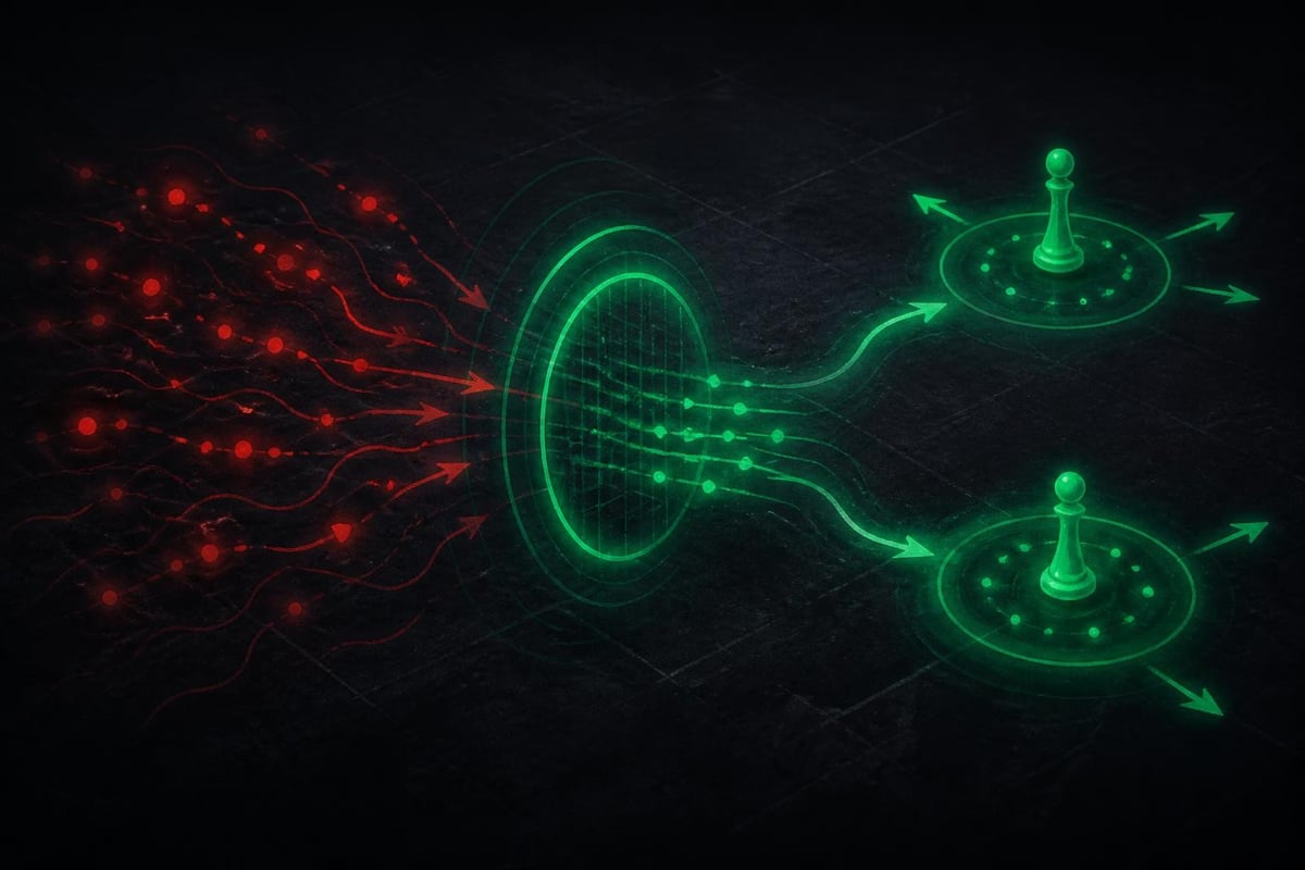 Competitive monitoring signal flow