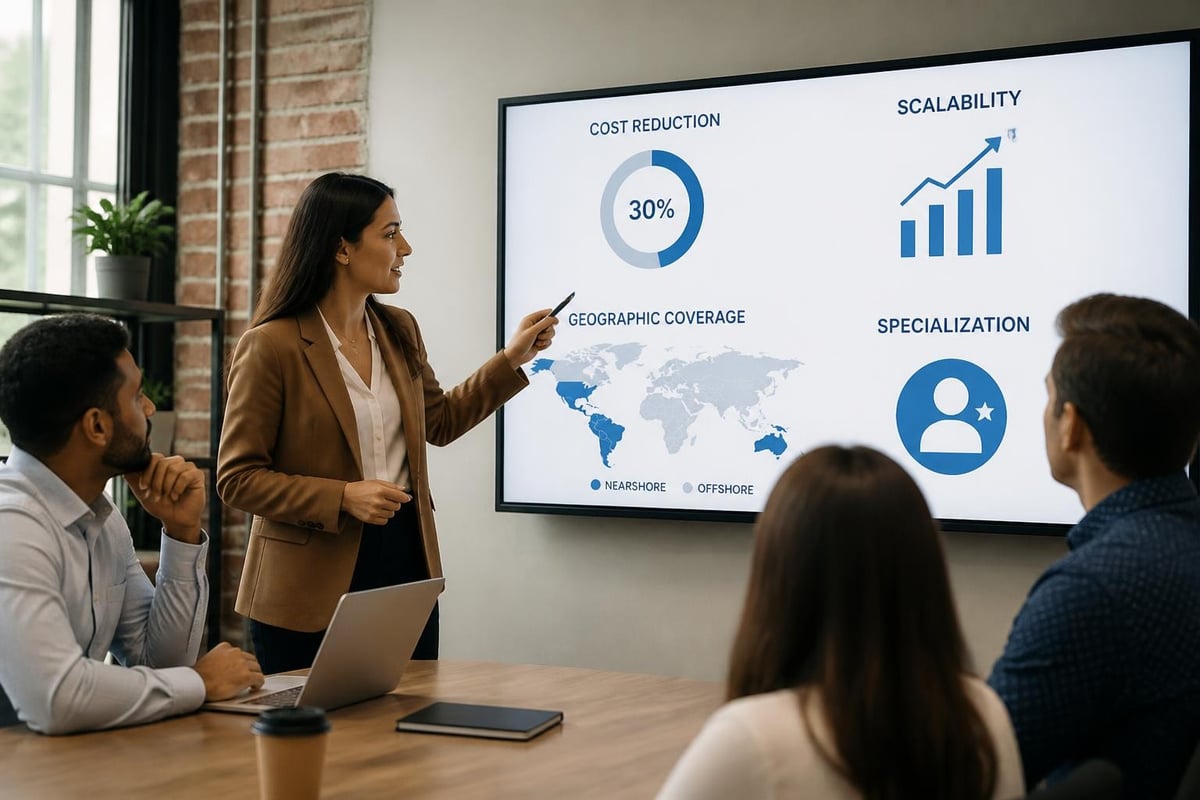 Customer service outsourcing benefits framework
