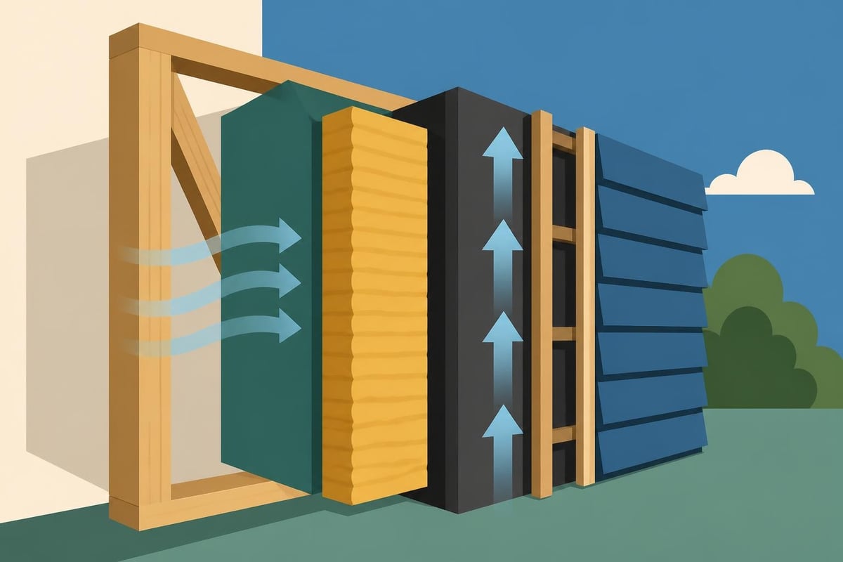 Timber frame weatherproofing layers