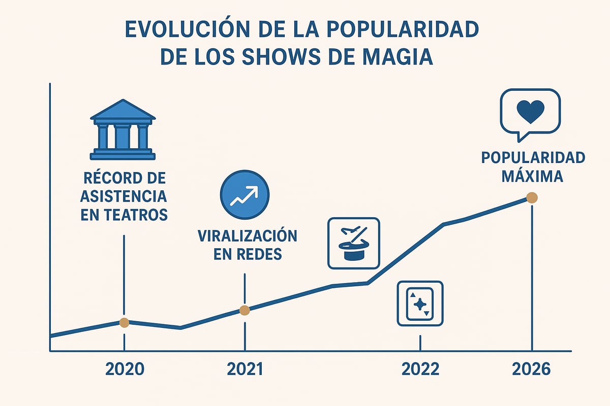 Evolución y popularidad del show de magia en 2026