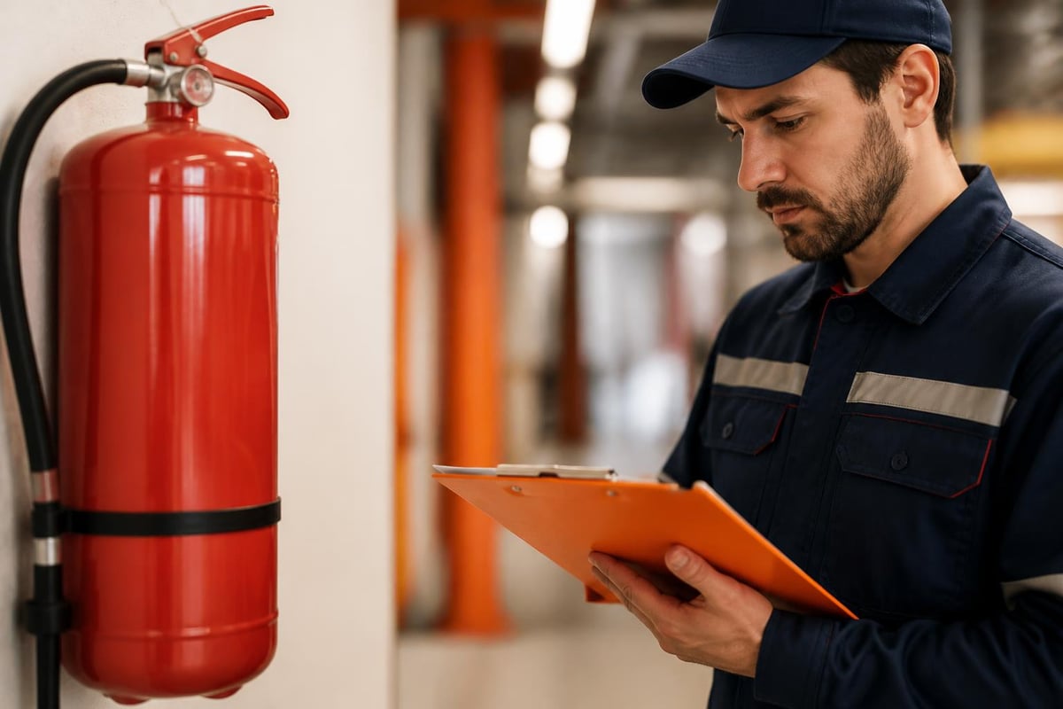 Fire extinguisher service levels