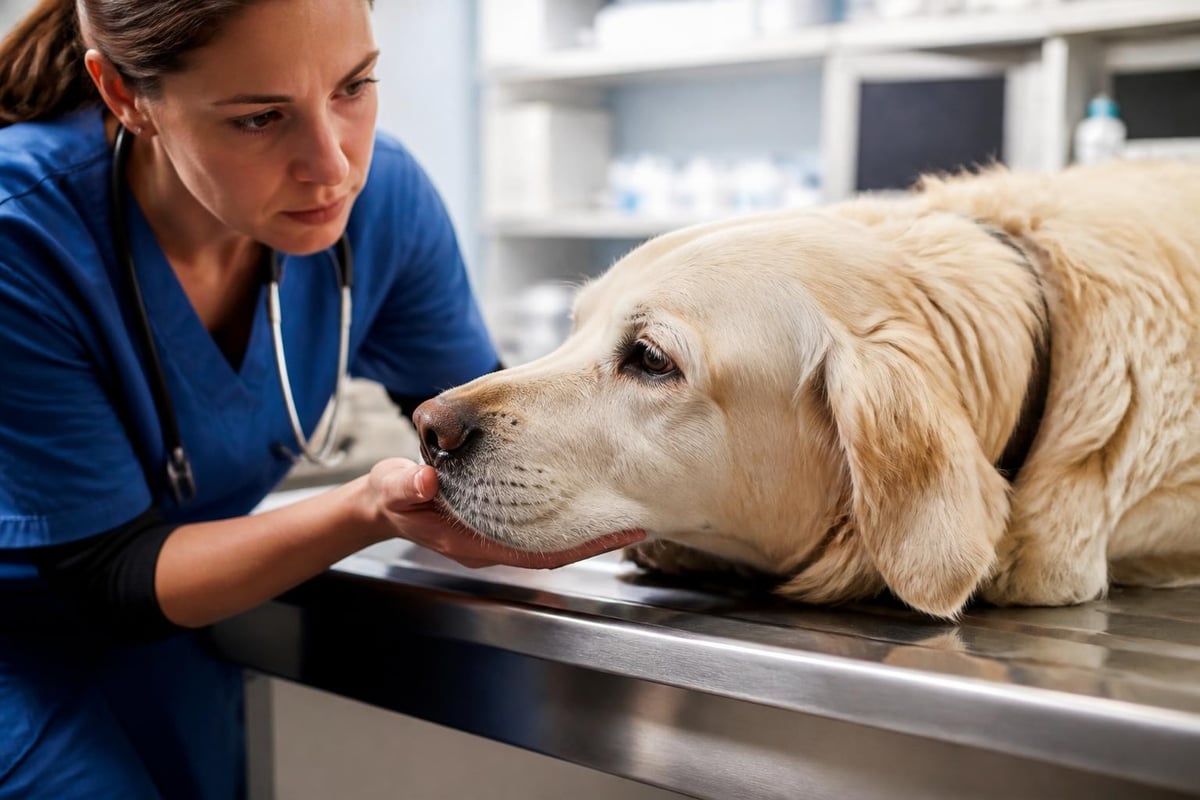 Emergency warning signs in dogs