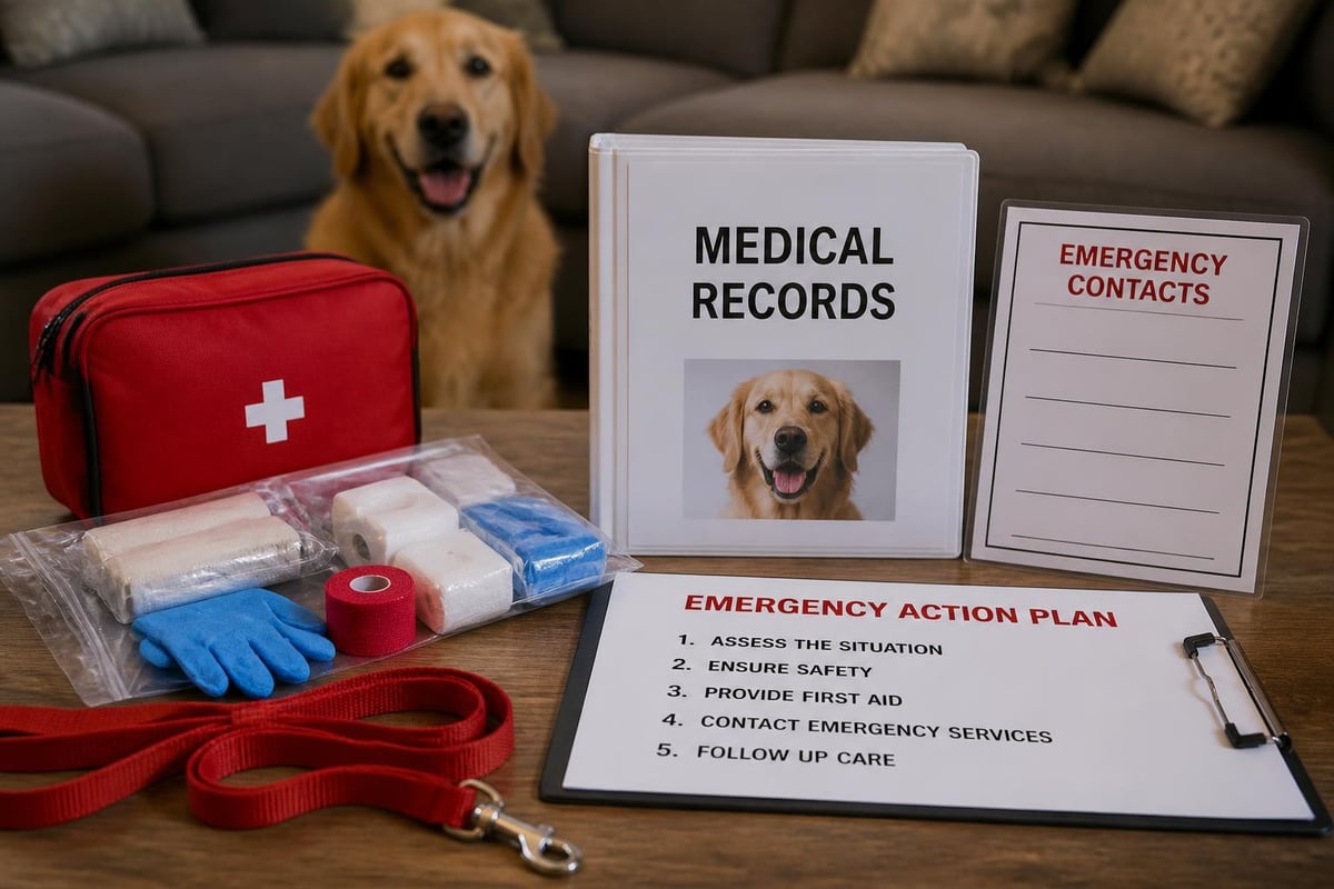 Dog first aid preparation