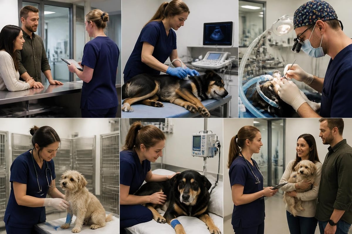 Emergency vet visit process