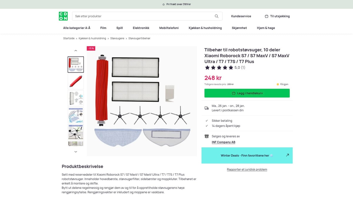8 Smarte Xiaomi Robotstøvsuger Deler Du Trenger i 2026 - 6. Rengjøringsverktøy for børster og filtre