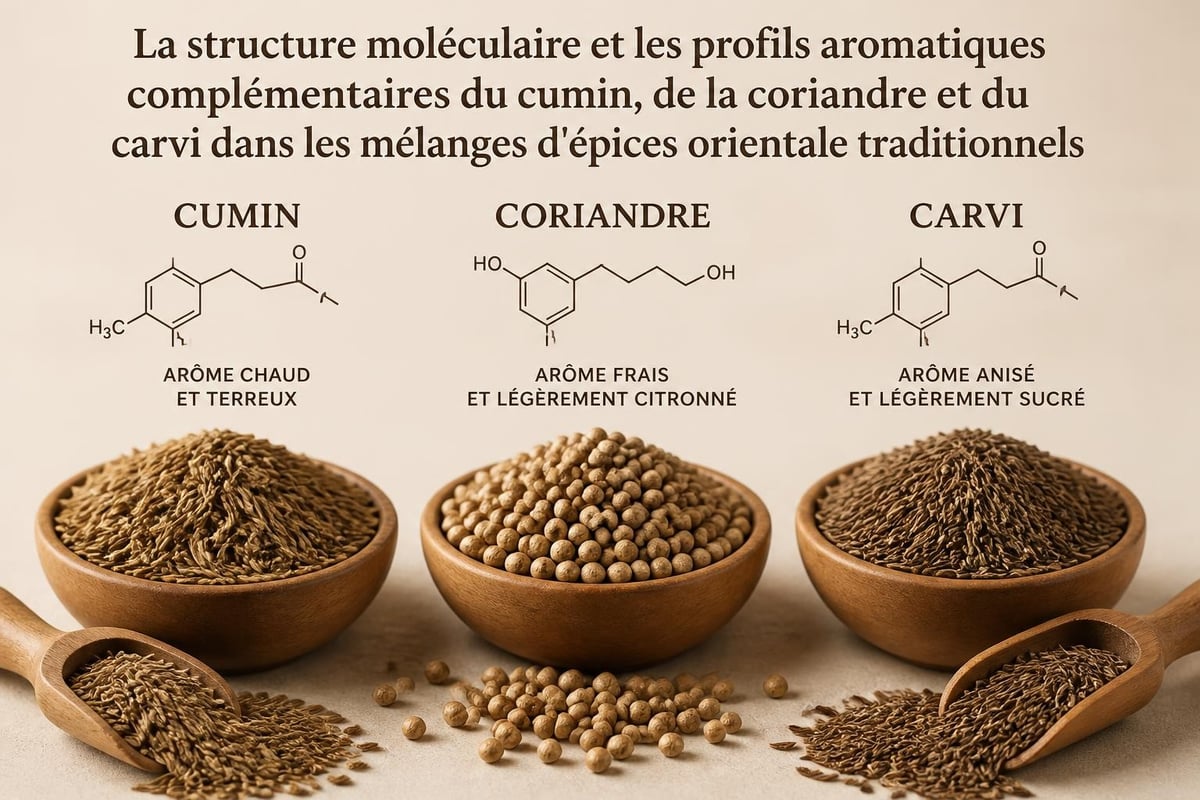Composition aromatique des épices orientales