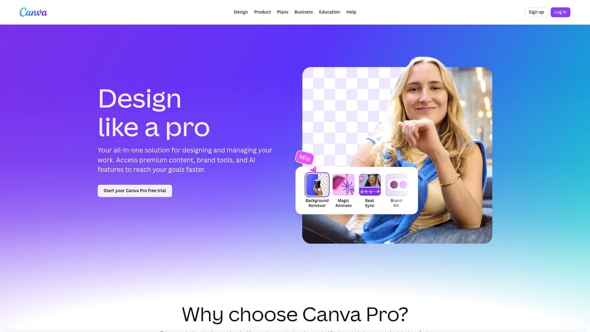 9 Essential AI Software for Small Business in 2025 - Canva Pro