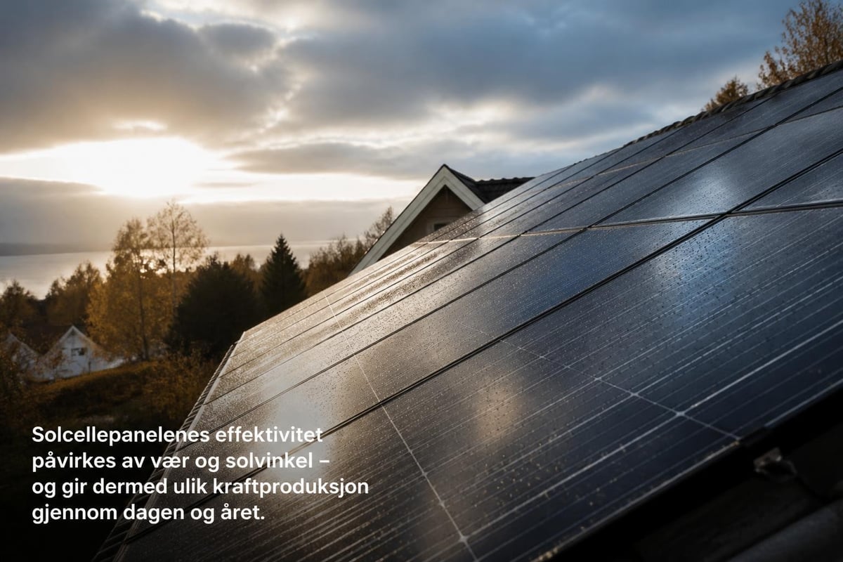 Solcellepanel tekniske spesifikasjoner