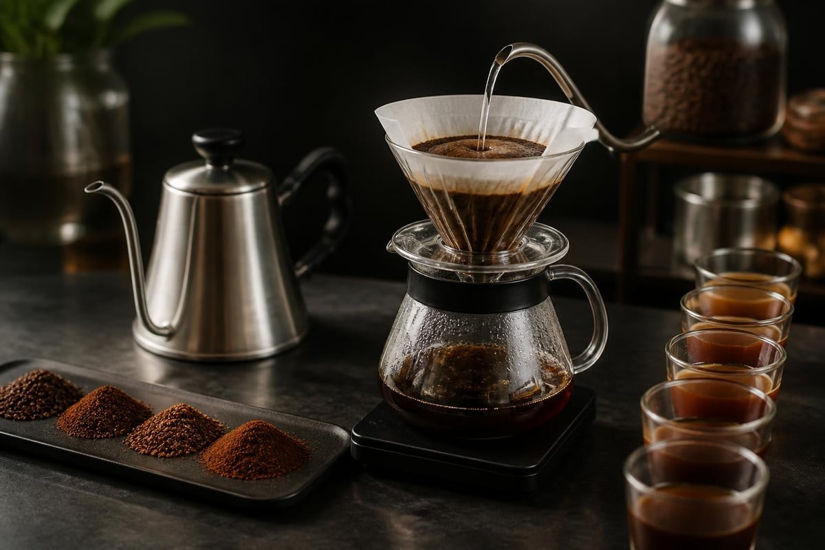 Processus d'extraction du café