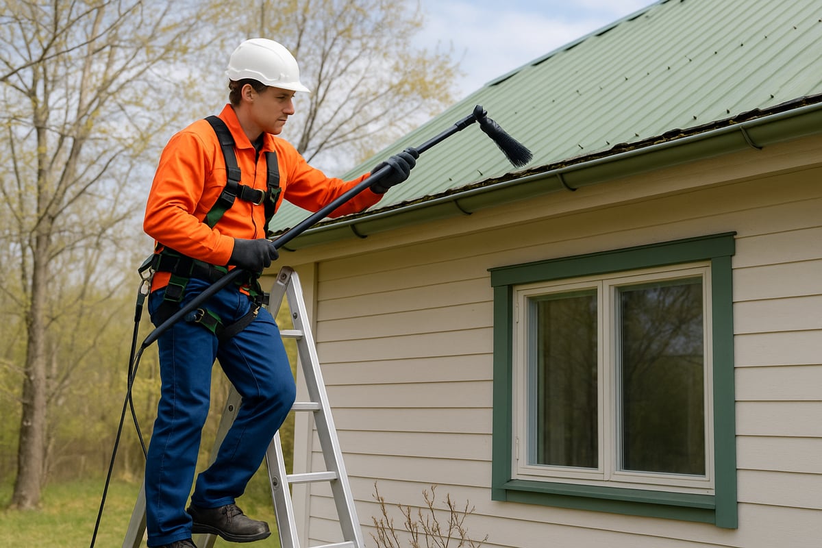 Rännien puhdistus vaihe vaiheelta