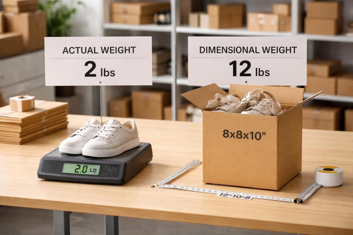 Dimensional weight calculation impact