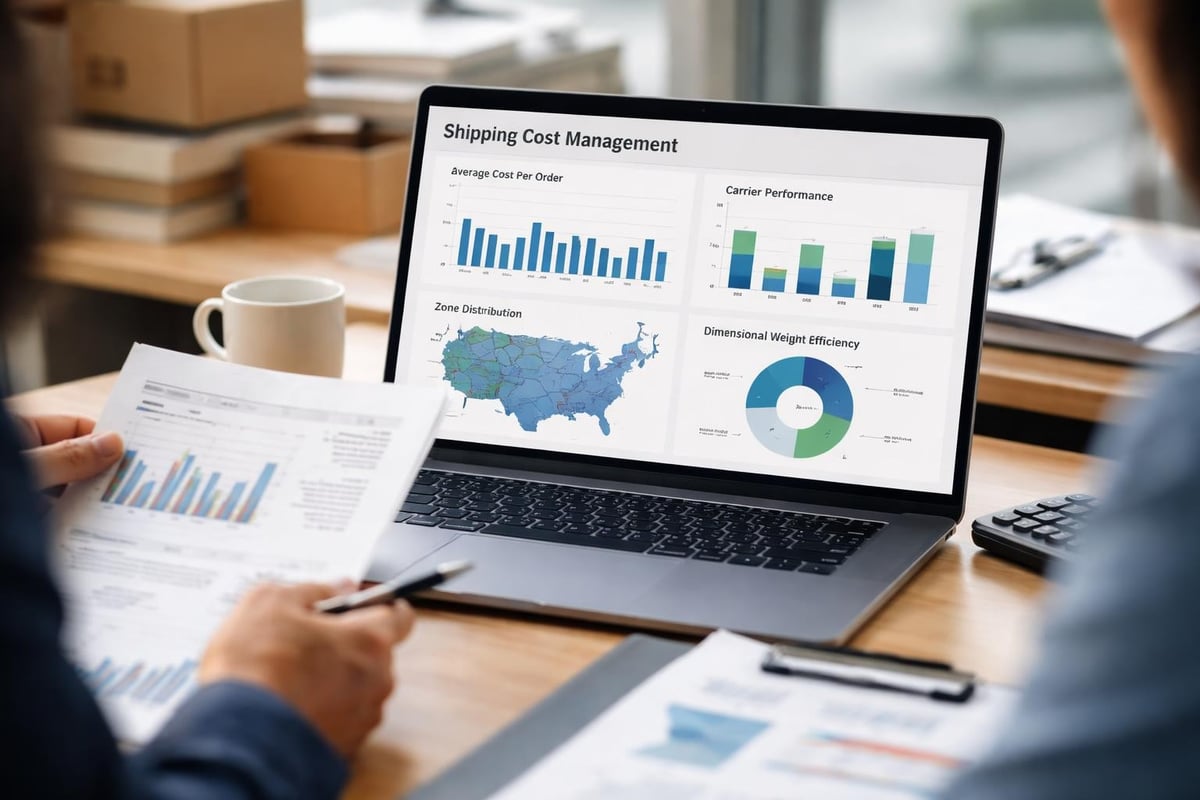 Shipping cost analytics dashboard