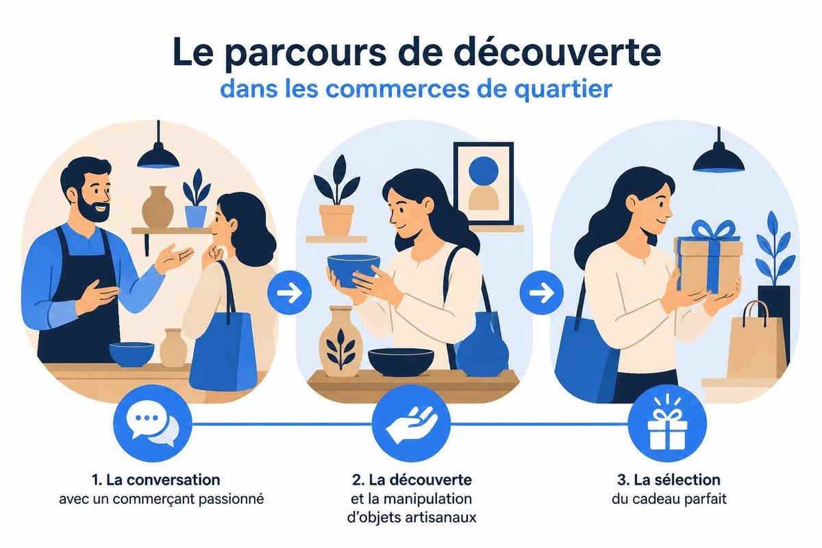 Découverte de cadeaux artisanaux en boutique