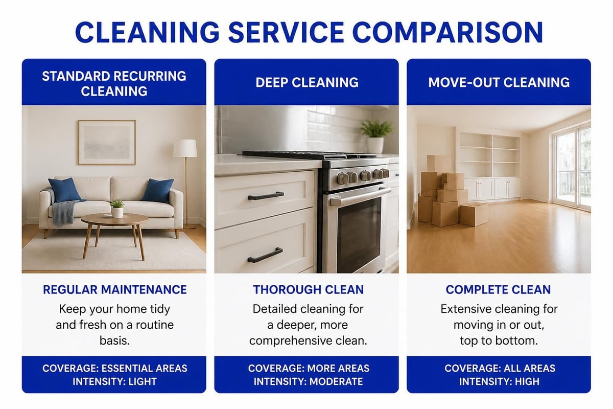 House cleaning service types