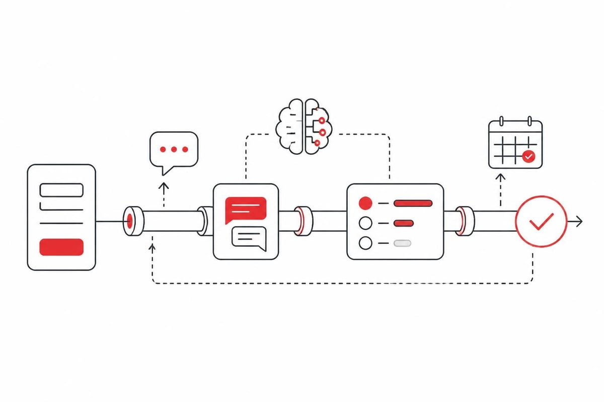 AI lead follow-up workflow stages