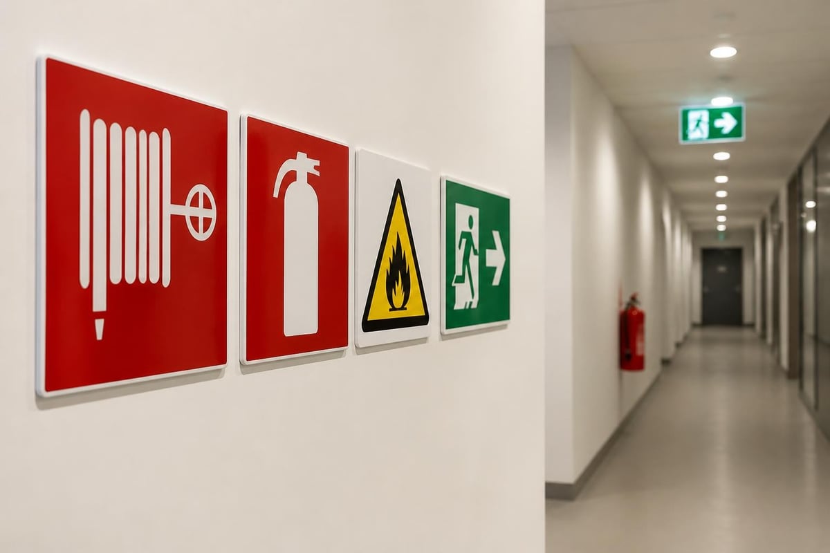 SANS 1186 fire safety symbol specifications