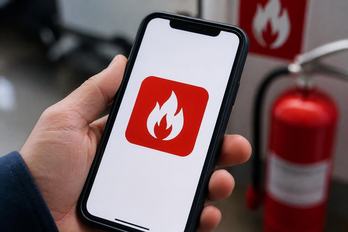 Digital fire symbols in safety applications