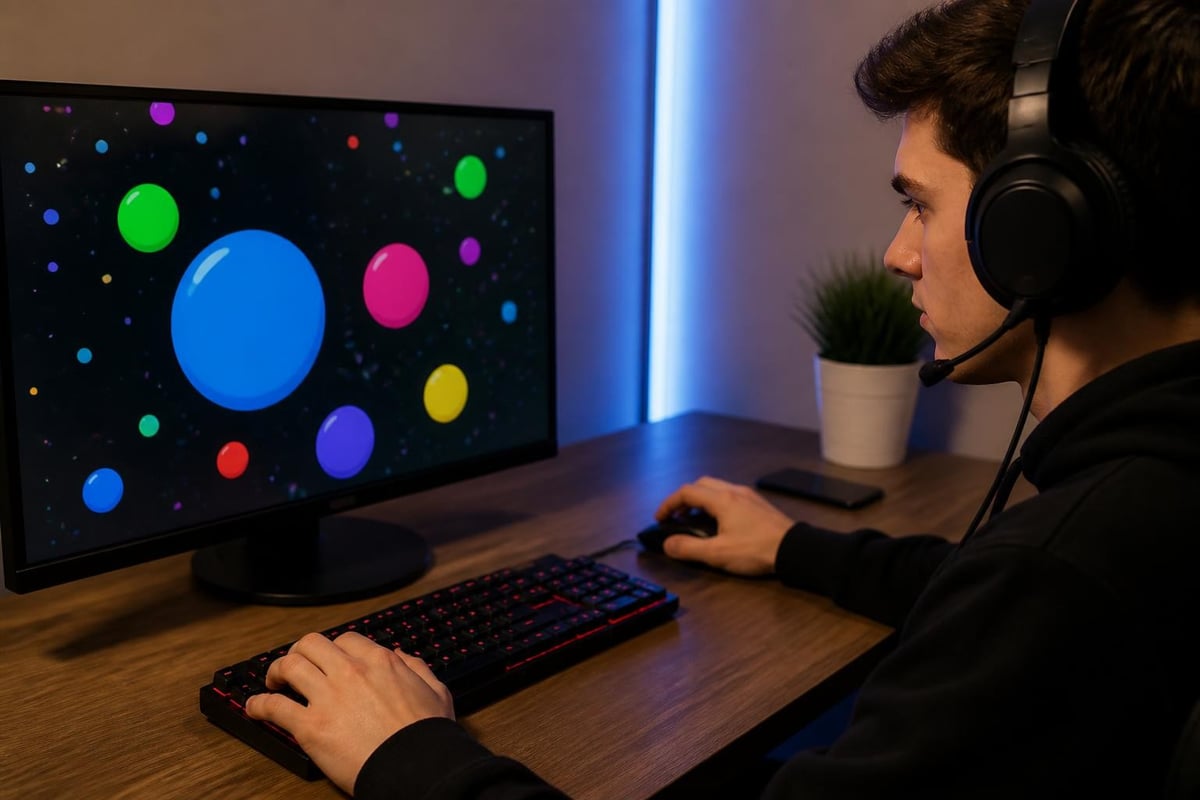 Competitive progression in agario io