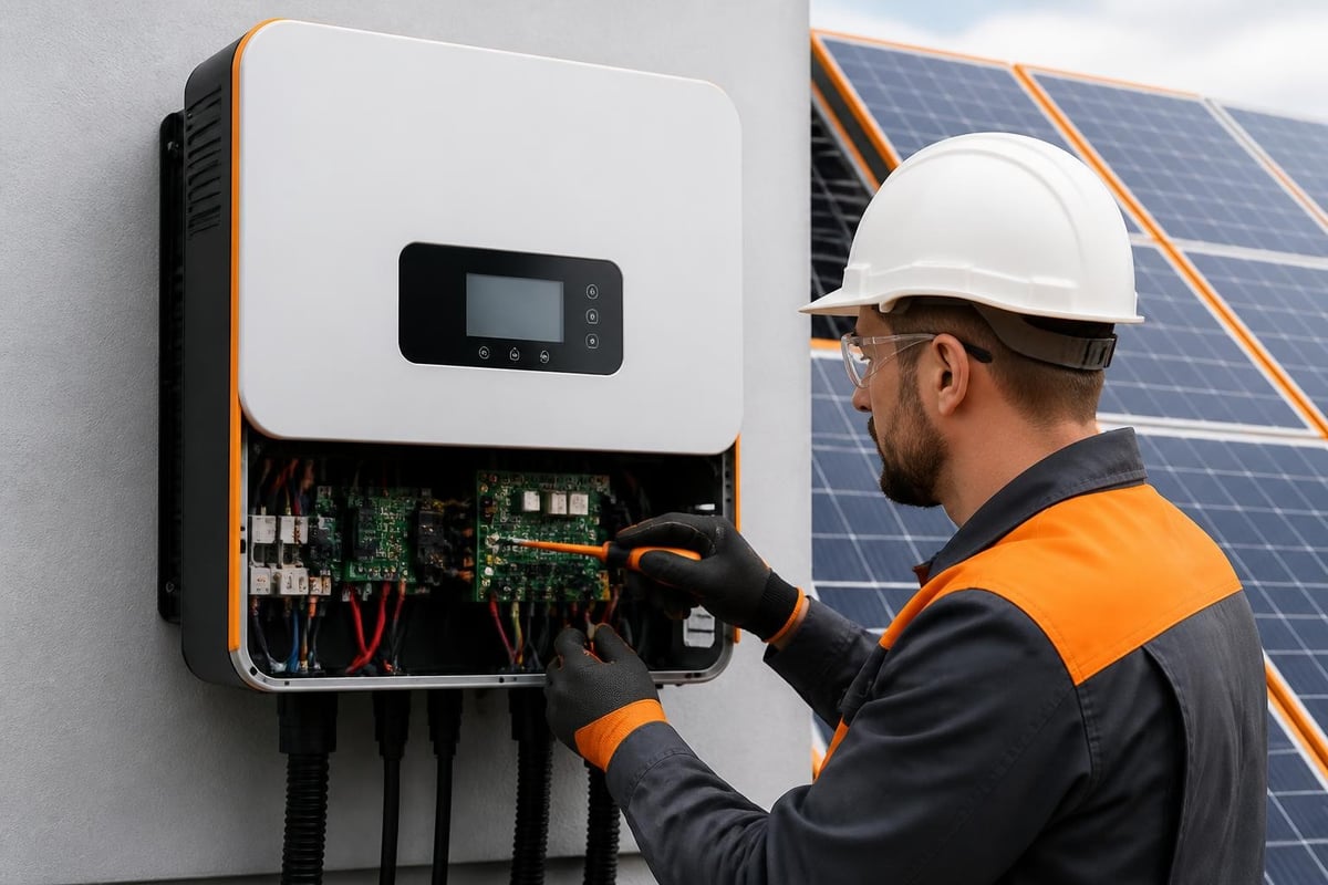 Solar inverter conversion process