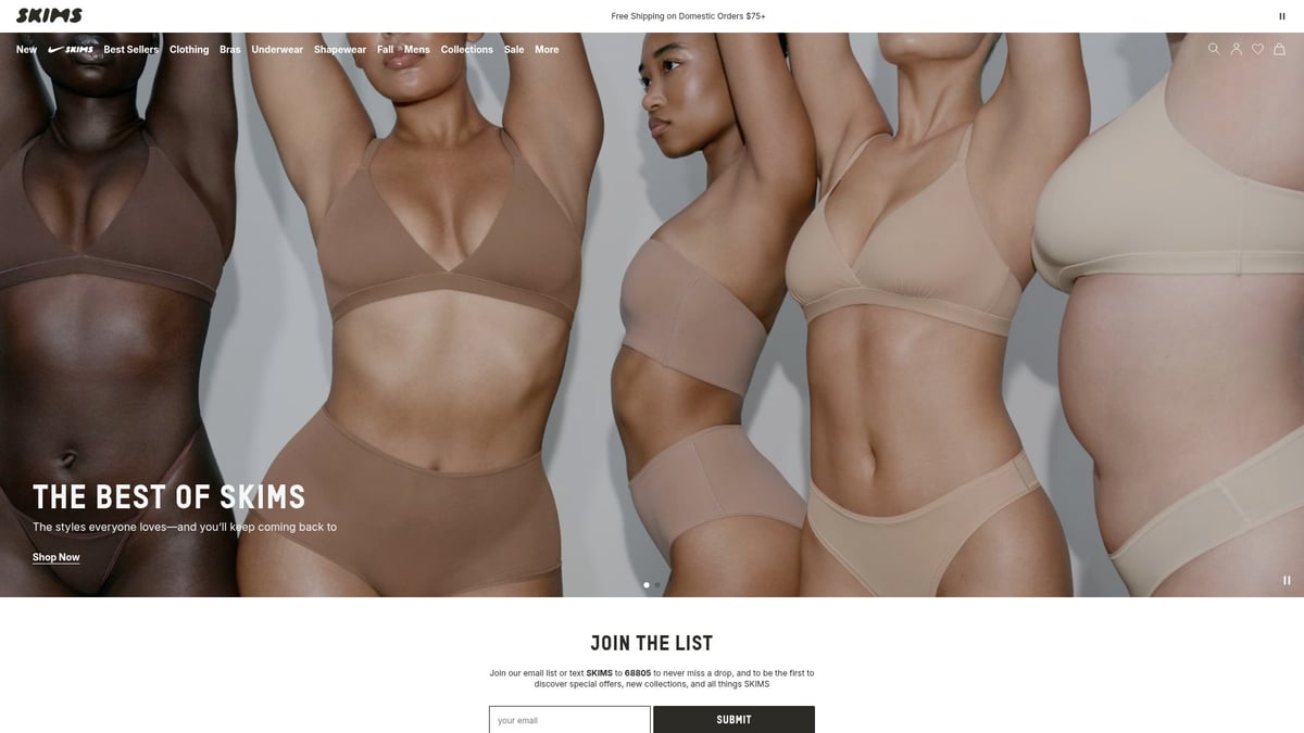 9 Best Lingerie Sets Sale Picks to Shop in 2025 - SKIMS Fits Everybody Scoop Neck Bra & Brief Set